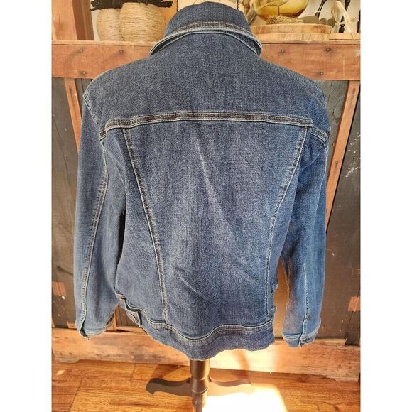 Women's NY&C Blue Jean Stretch Jacket SZ XL - Picture 2 of 3
